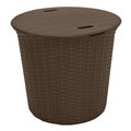 Rainbow Outdoor Bistro Boxed End Table-Brown RBO-BISTRO-BRW-ET